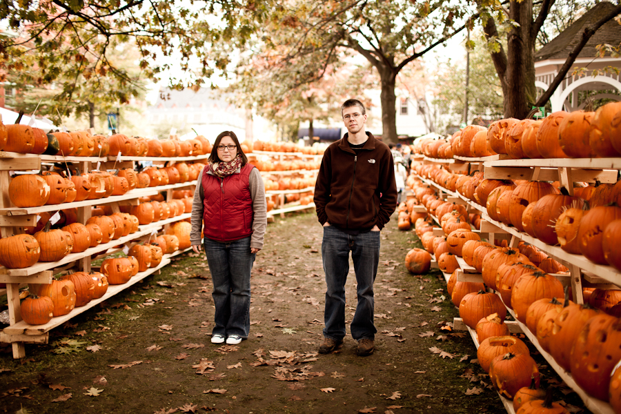 Keene NH Pumpkin Festival Engagement Photos