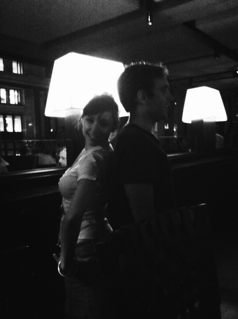 5years-44 comparing height... she was trying to make me feel good by slouching... it didn't work.