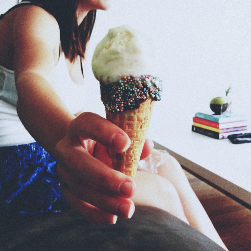 my birthday home made ice cream cones!  Sooooo gooooooood.