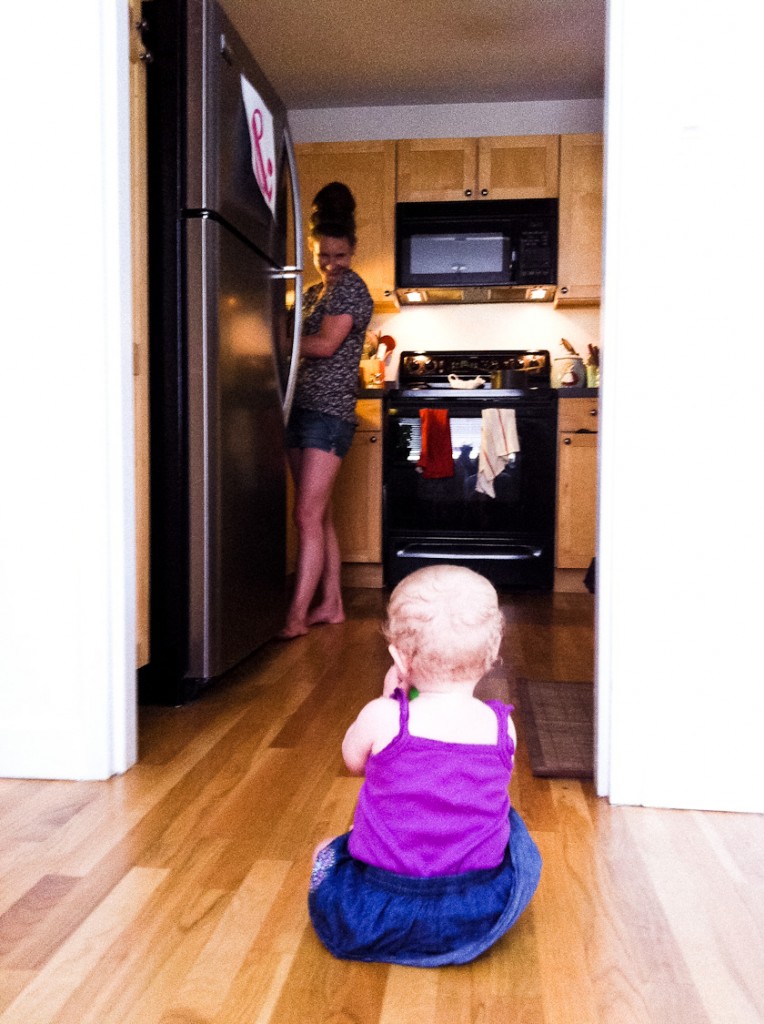 addison learns how to cook.