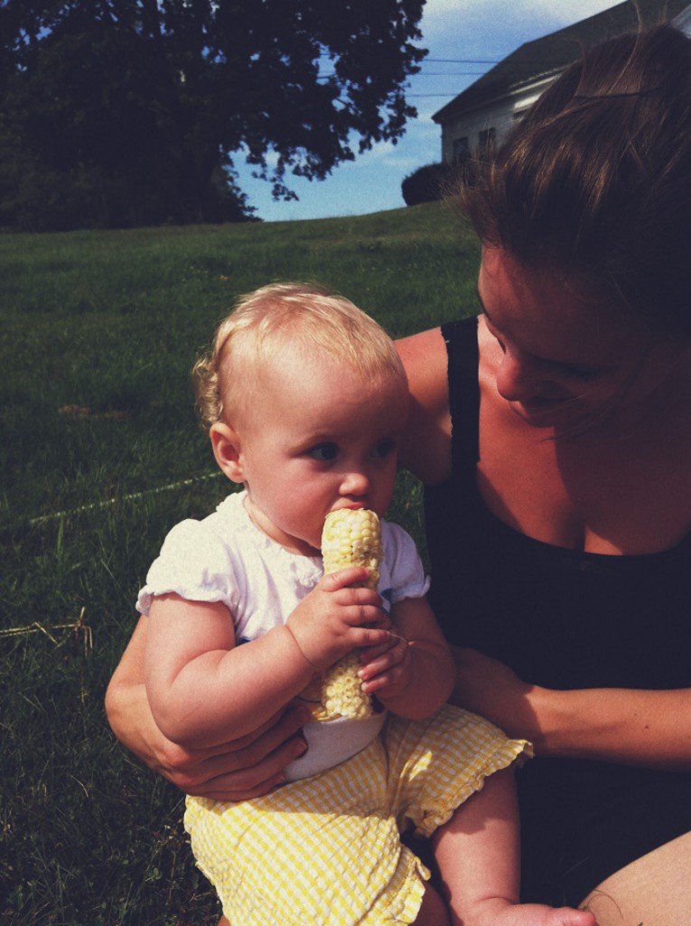 fresh raw corn from Greenlaw Gardens!