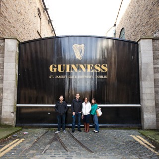 guinness.  the origins.  thanks random lady for taking our picture.