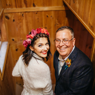 "how often do you get to walk down the aisle with your daughter twice!"