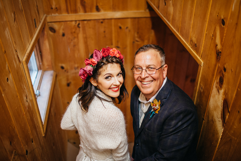 "how often do you get to walk down the aisle with your daughter twice!"